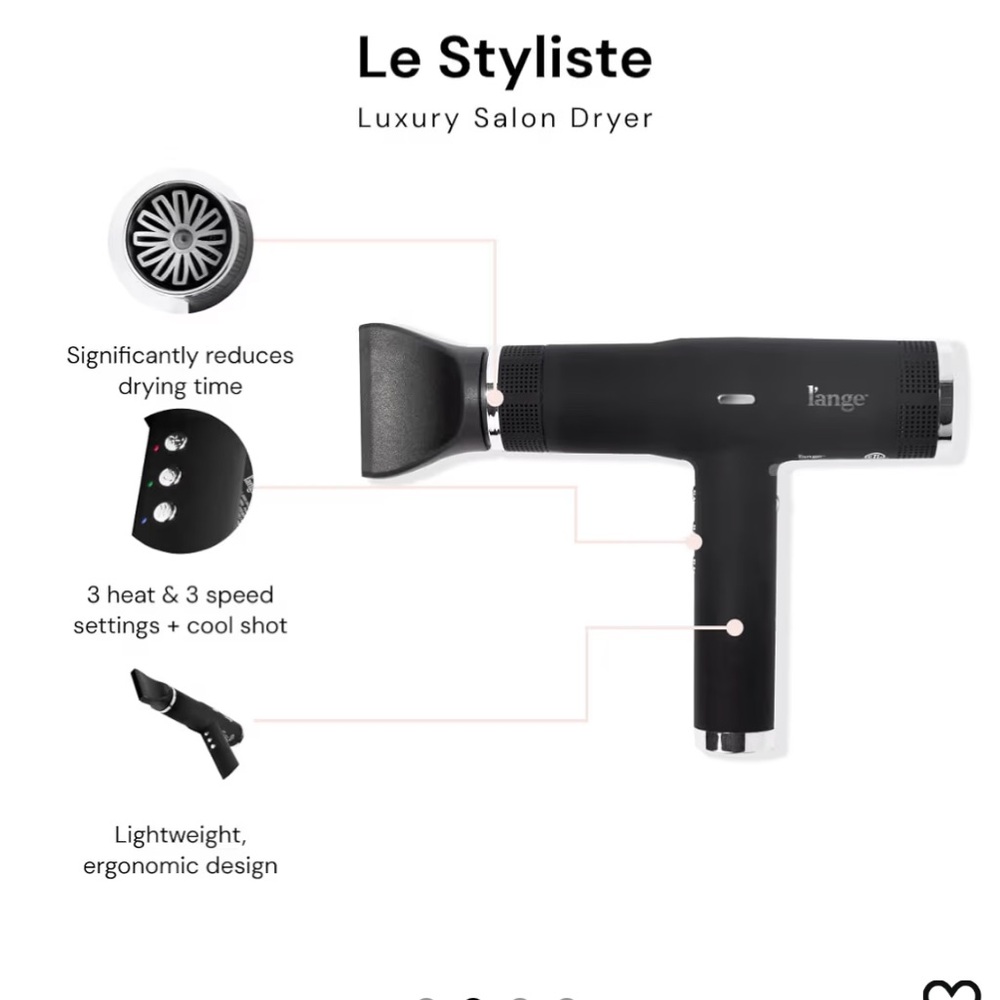 L’ANGE Le Styliste Luxury Salon Dryer – Black – NEW IN SEALED BOX - Picture 7 of 13